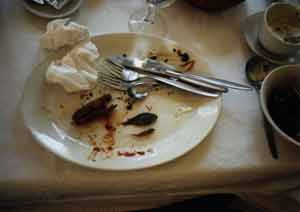 Essen im Fischrestaurant
