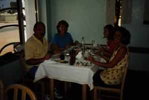 Essen im Fischrestaurant